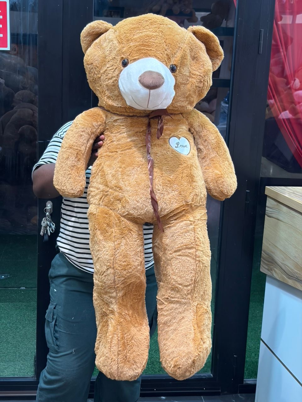 Peluche 1 Metre 20 Marron Claire