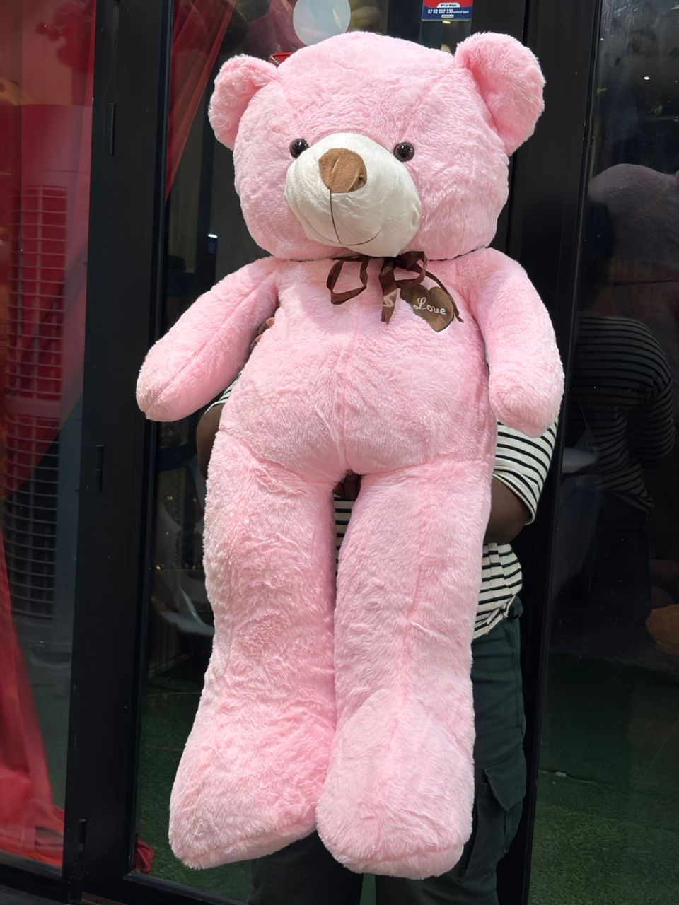 Peluche 1 Metre 20 Rose