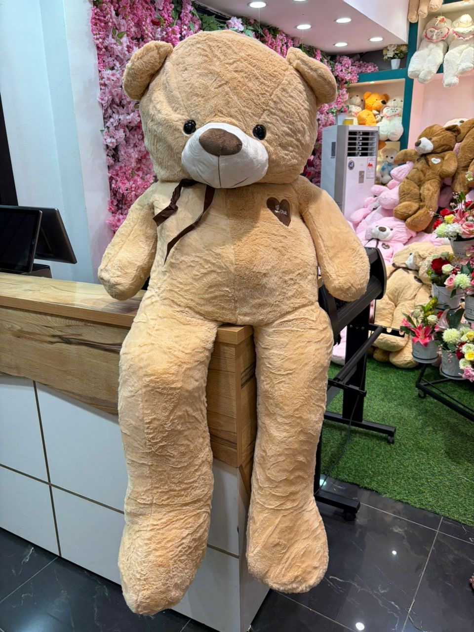 Peluche 1metre 60 Beige